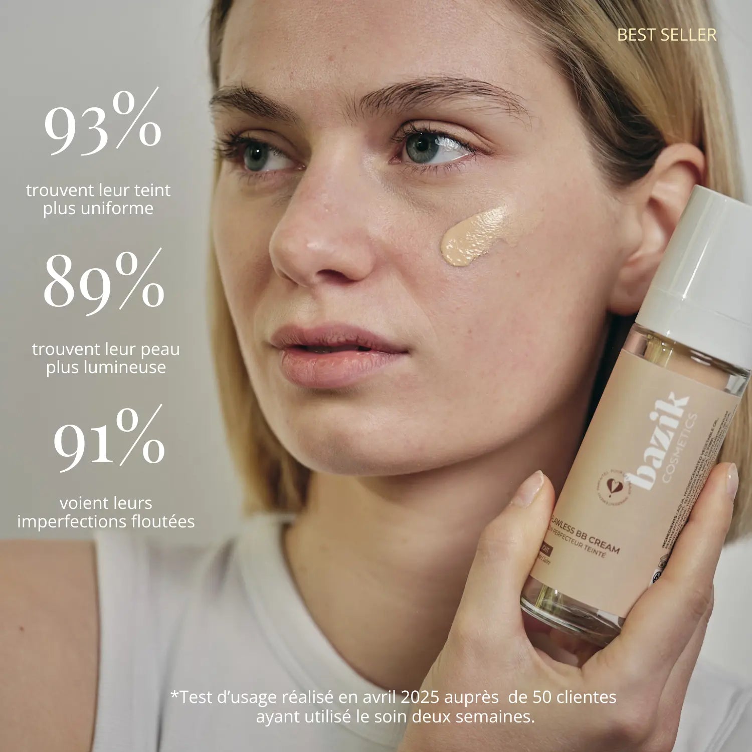 BB crème couvrance légère peau acnéique Bazik Cosmetics