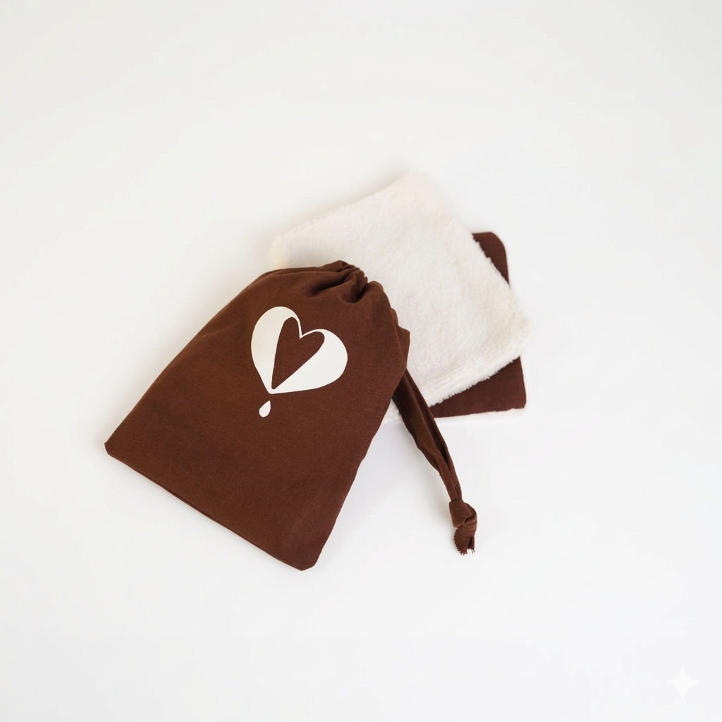 Cotons démaquillants réutilisables en bambou – Lot de 2