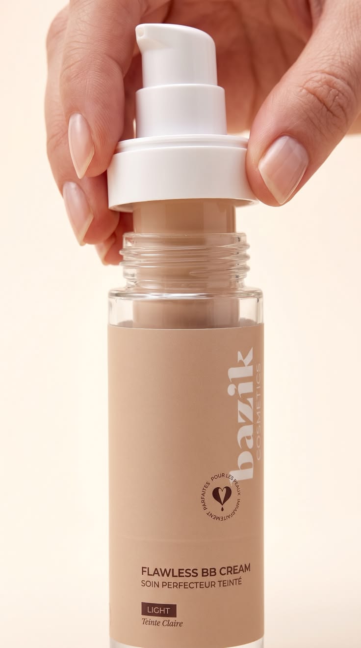 Un flacon en verre rechargeable