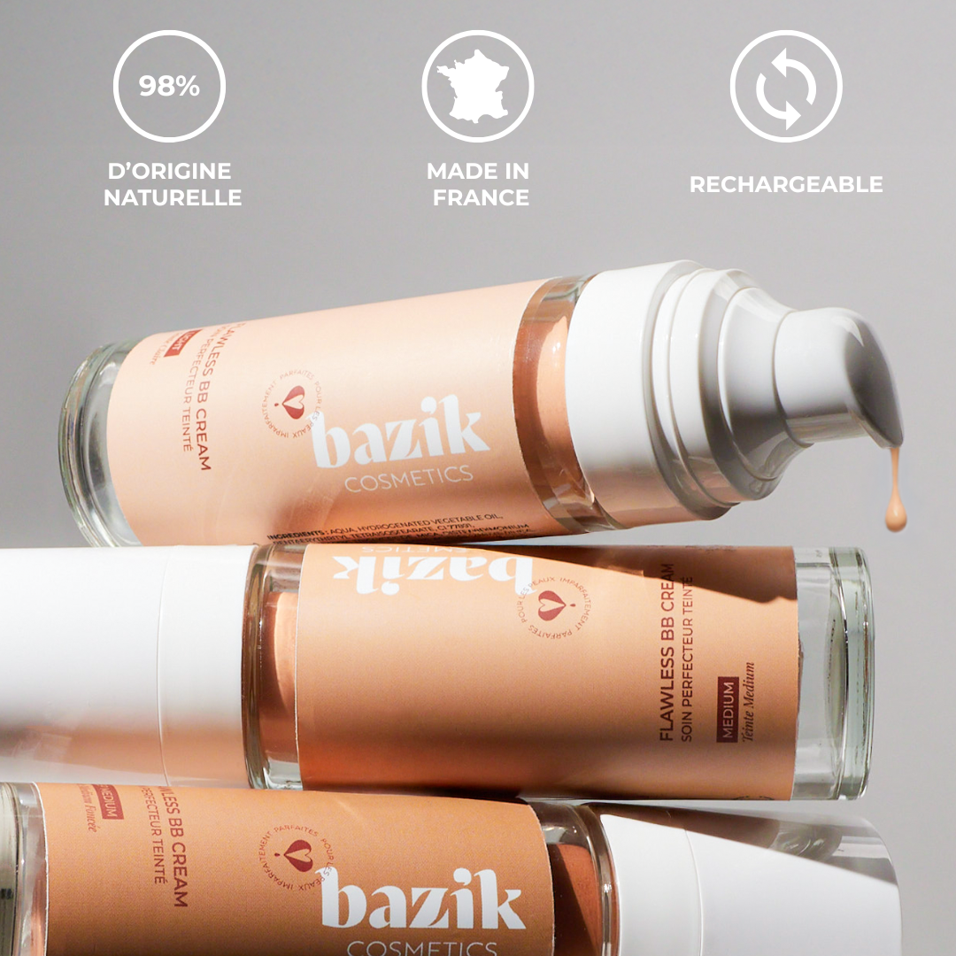 BB crème français 3 teintes par Bazik Cosmetics